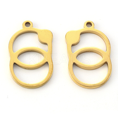 PVD Vacuum Plating 304 Stainless Steel Pendants LS-STAS-N092-77G-1