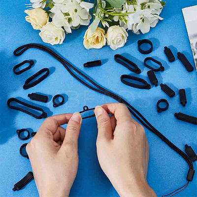 DIY Electronic Stylus & Lighter Silicone Holder Neck Lanyard Making Kit FIND-CP0002-41B-1