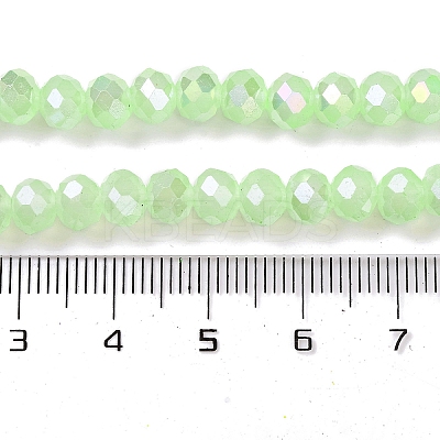 Baking Electroplate Glass Beads Strands DGLA-A039-J6MM-B10-1