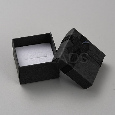 Square Paper Jewelry Ring Gift Storage Boxes CON-TAC0001-08A-1