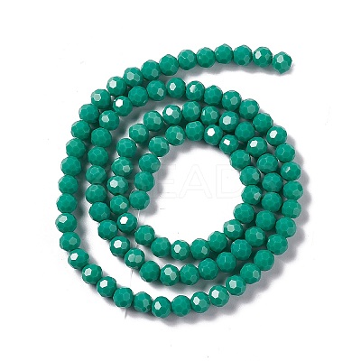 Faceted(32 Facets) Glass Beads Strands EGLA-J042-36B-11-1