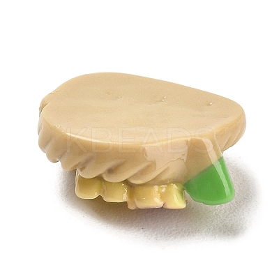 Opaque Resin Cabochons LS-RESI-F045-15A-1