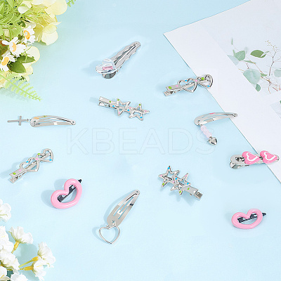 11pcs Iron Snap Hair Clips PHAR-CP0001-26-1
