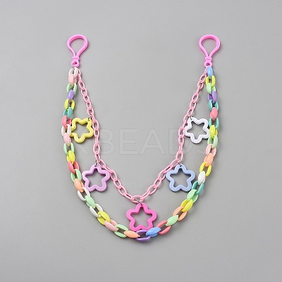 Acrylic Star Charm Double Chain Belts for Jeans Pants FIND-WH20019-170-1