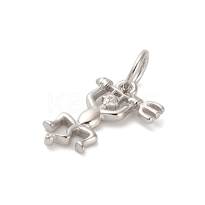 925 Sterling Silver Long-tailed Devil Charms LS-STER-R010-02P-1