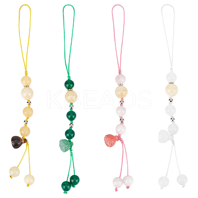 Natural Gemstone Mobile Straps HJEW-OC00012-1