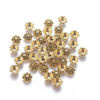 Tibetan Style Alloy Caps LS-GLF0664Y-1
