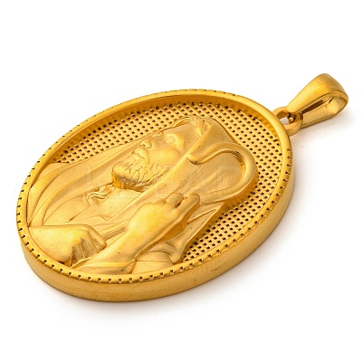 Religion Golden Tone 304 Stainless Steel Pendants STAS-K289-01G-08-1