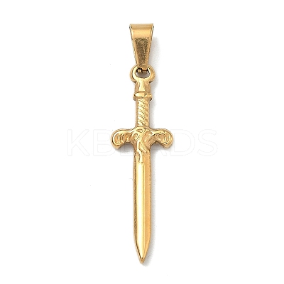 304 Stainless Steel Pendants STAS-F336-08G-1