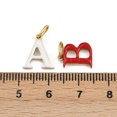 26Pcs 304 Stainless Steel Enamel Pendants STAS-L298-02G-1