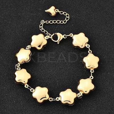 304 Stainless Steel Link Bracelets for Women BJEW-P354-02A-G-1
