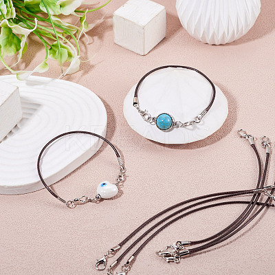 30Pcs Korean Waxed Polyester Cord Bracelet Making YC-TADJ0001-02D-1
