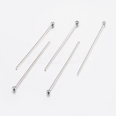 Tarnish Resistant 304 Stainless Steel Ball Head Pins X-STAS-K172-30P-05-1