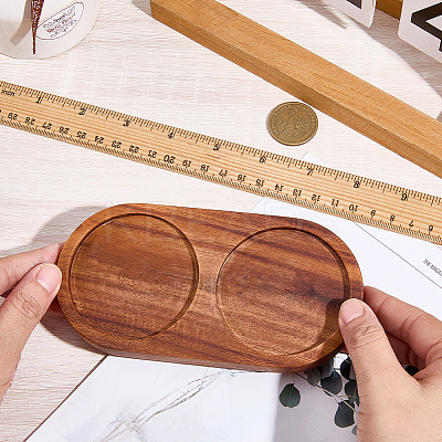 Wood Pepper Grinder Holder AJEW-WH20033-139-1