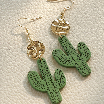 Alloy Acrylic Dangle Earrings FS-WG7F4A0-01-1