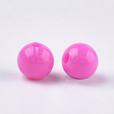 Opaque Plastic Beads KY-T005-6mm-617-1