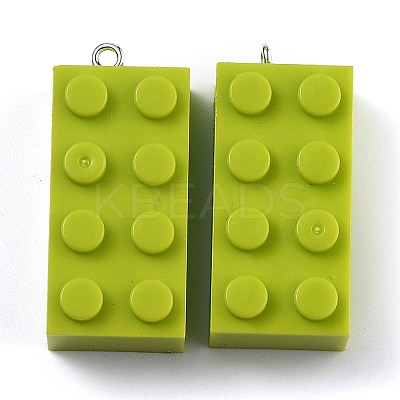 Opaque Acrylic Pendants MACR-B0001-02B-1
