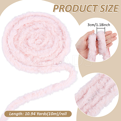 10M Imitation Mink Hair Ribbons OCOR-BC0009-17B-1