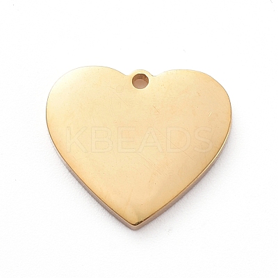 PVD Vacuum Plating 304 Stainless Steel Stamping Blank Tag Charms STAS-G215-12-G01-1