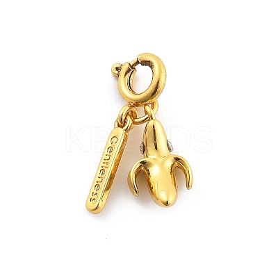 Brass Rhinestone Fruits Pendant Decoration LS-HJEW-P020-01G-G-1