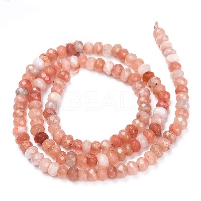 Dyed Natural Malaysia Jade Rondelle Beads Strands X-G-E316-2x4mm-42-1