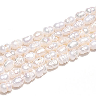Natural Cultured Freshwater Pearl Beads Strands LS-PEAR-N012-02N-1