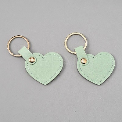 Heart PU Leather Keychain KEYC-TAC0001-15P-06-1