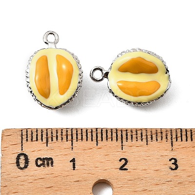 Brass Enamel Pendants KK-K351-60A-P-1