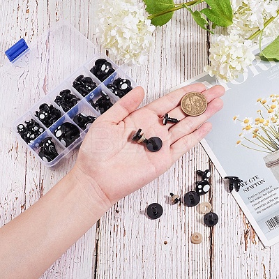 Resin Craft Doll Eyes DIY-WH0126-01-WH-1