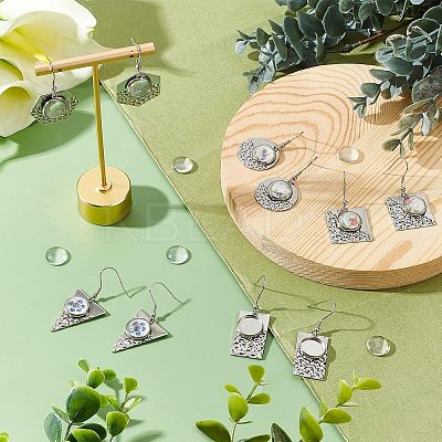 DIY Geometry Dangle Earring Making Kits FIND-CA0004-70-1