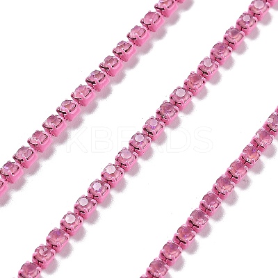 Iron Rhinestone Glass Cup Chain CH-U001-01E-1