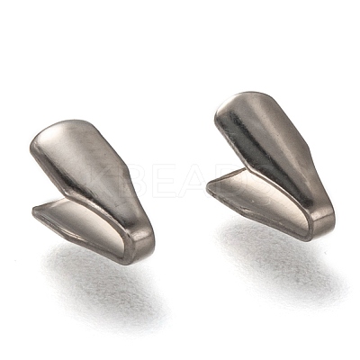 Tarnish Resistant 304 Stainless Steel Folding Crimp Ends X-STAS-G122-09P-A02-1