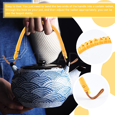 8Pcs 4 Colors Plastic Teapot Handle FIND-PH0003-41-1