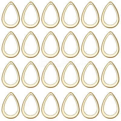 100Pcs 304 Stainless Steel Open Pendants STAS-BBC0002-55-1