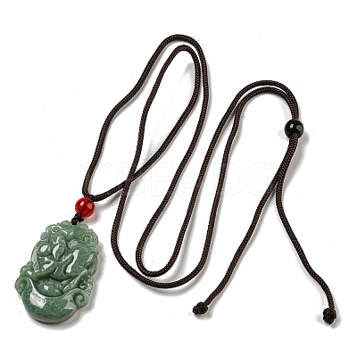 Natural Jadeite Pendant Necklaces G-H306-05-12-1