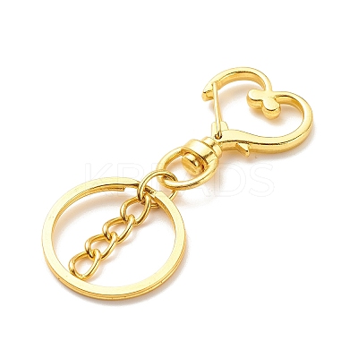 Alloy Swivel Keychain Clasps KEYC-JKC00329-01-1