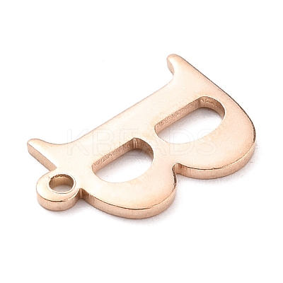 PVD Vacuum Plating  304 Stainless Steel Charms STAS-H112-B-RG-1