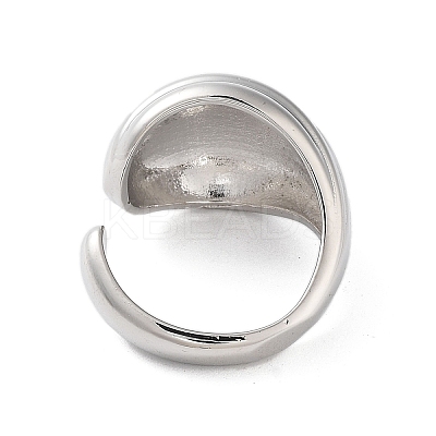 Rack Plating Brass Cuff Rings RJEW-D025-01P-1