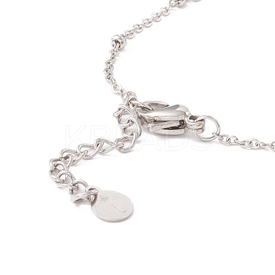 Natural Cowrie Shell Link Bracelet with Satellite Chain for Women STAS-P302-12P-1