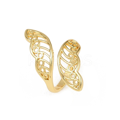Brass Adjustable Cuff Rings RJEW-C139-16A-G-1