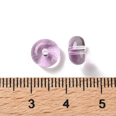 Baking Paint Transparent Glass Beads DGLA-S116-01G-1