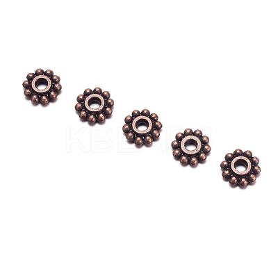 Gear Tibetan Style Alloy Spacer Beads RAB145-NF-1