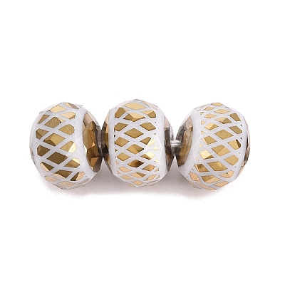 Electroplate Glass Beads EGLA-N026-01A-G02-1