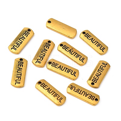 Tibetan Style Alloy Rectangle with Word Beautiful Pendants LS-TIBEP-Q043-063AG-RS-1
