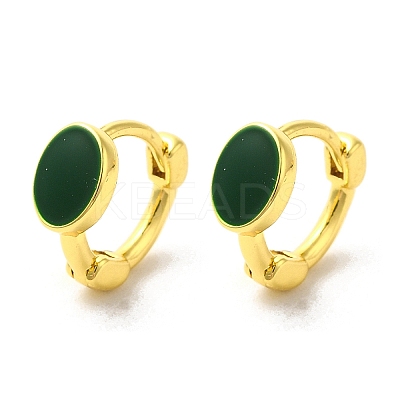 Flat Round Rack Plating Brass Hoop Earrings EJEW-A031-14G-1