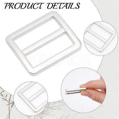 10Pcs Alloy Rectangle Buckles FIND-CY0001-97P-1