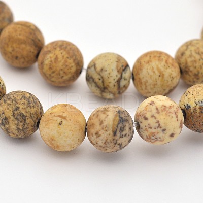 Natural Picture Jasper Beads Strands LS-G-D659-6mm-1