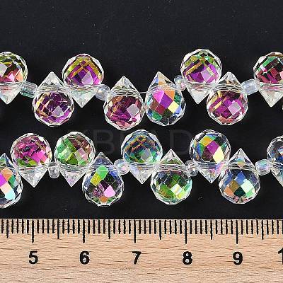 Electroplate Glass Beads Strands X-EGLA-D030-17X-1