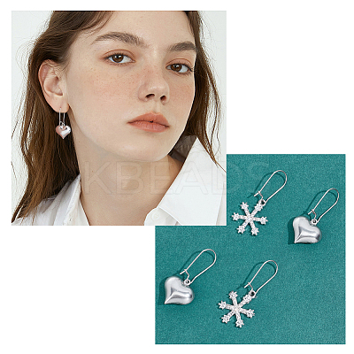 100Pcs 304 Stainless Steel Hoop Earrings Findings STAS-CN0001-48B-1