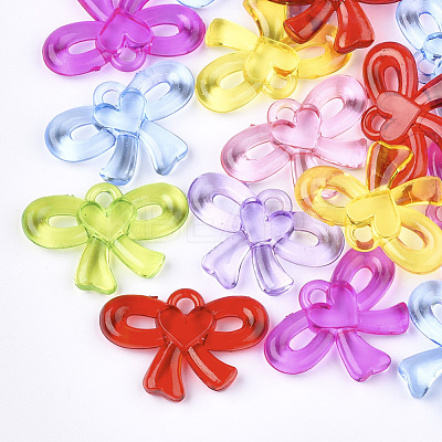 Transparent Acrylic Pendants TACR-S133-065-1